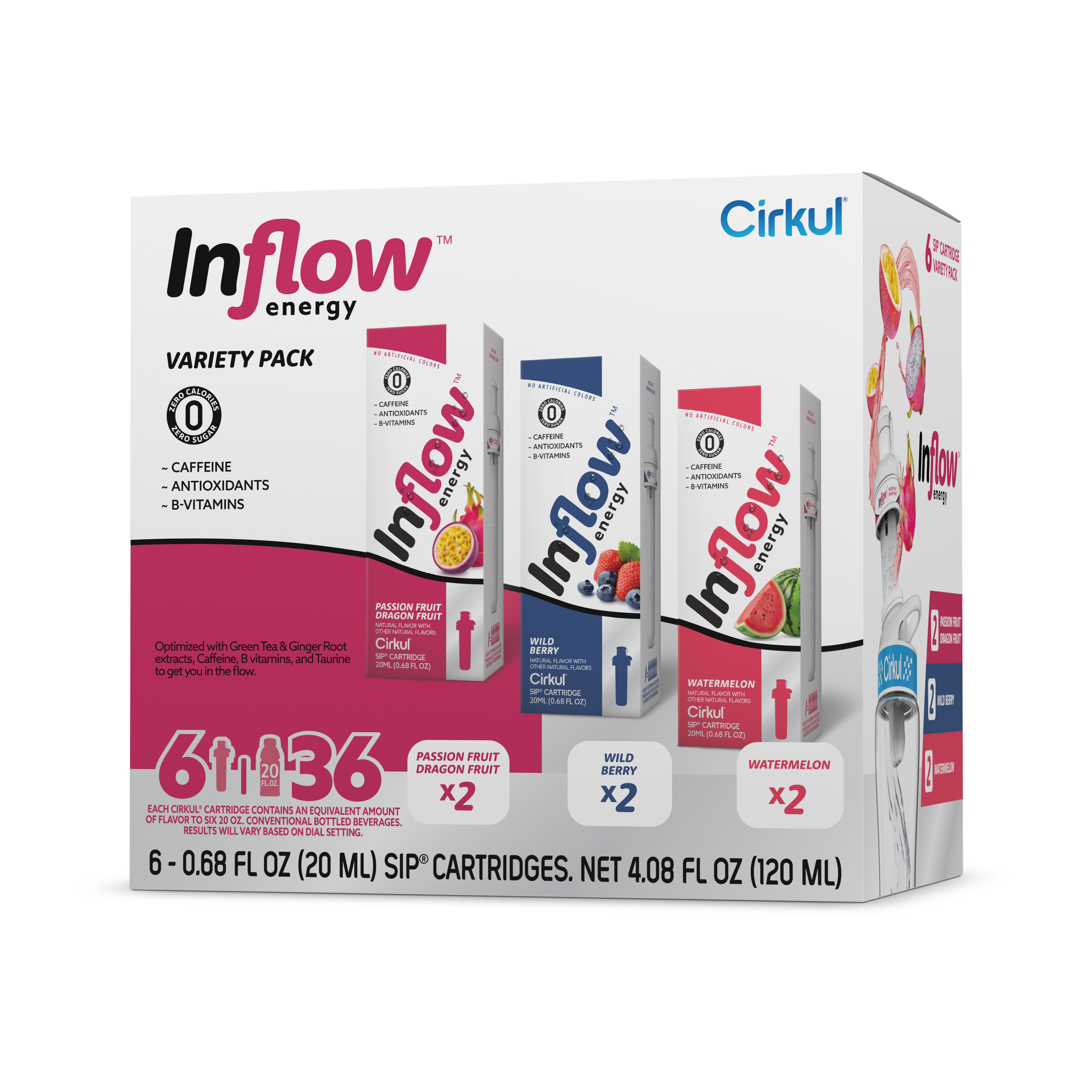 Inflow Energy® 6-Pack Variety Pack - Premium Choice