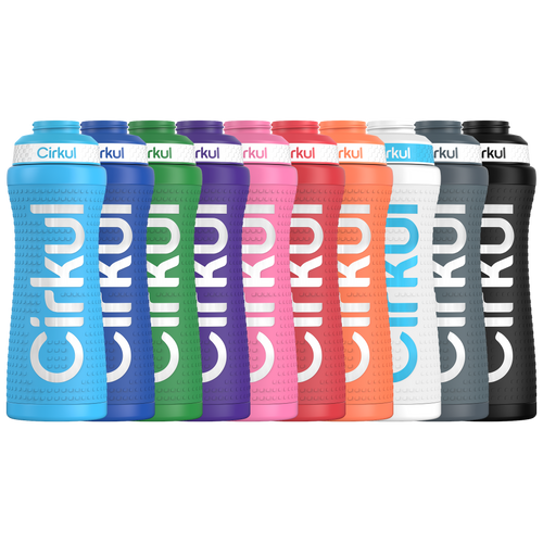 22oz. Grip Stainless Steel Bottle & Sport Lid - Easy Set