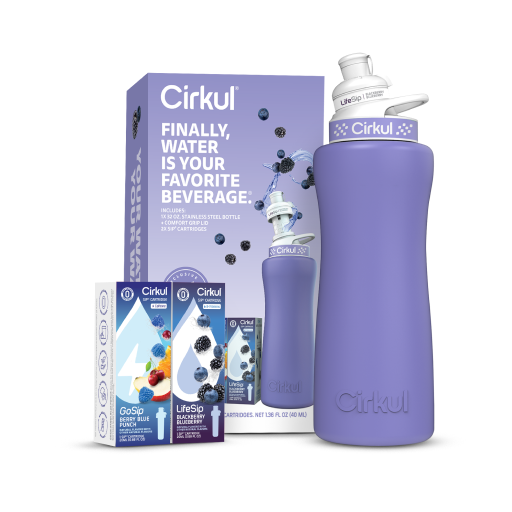 32oz. Matte Periwinkle Stainless Steel Bottle Starter Kit - Home Choice