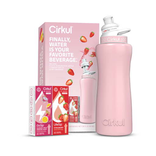 32oz. Blush Pink Stainless Steel Bottle Starter Kit - Simple Edit